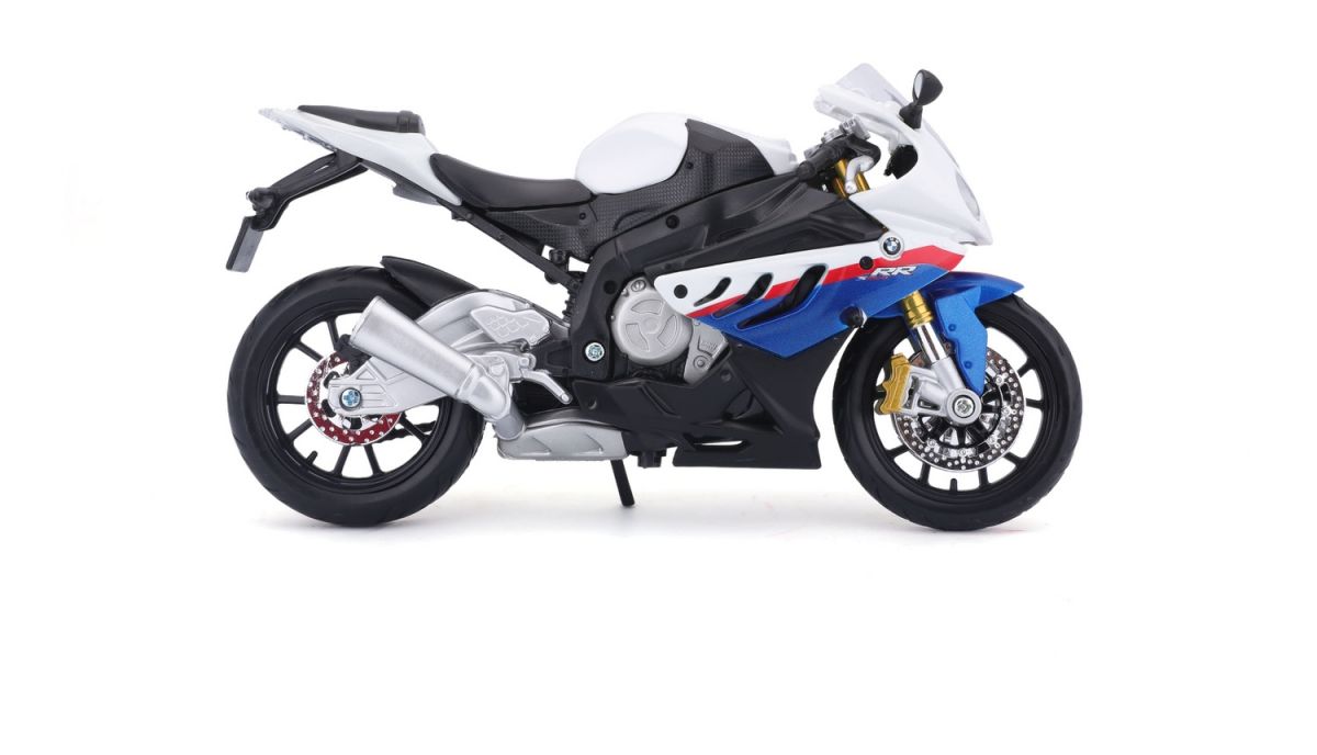 Мотоцикл игрушечный BMW S1000RR в масштабе 1:12  фото 7