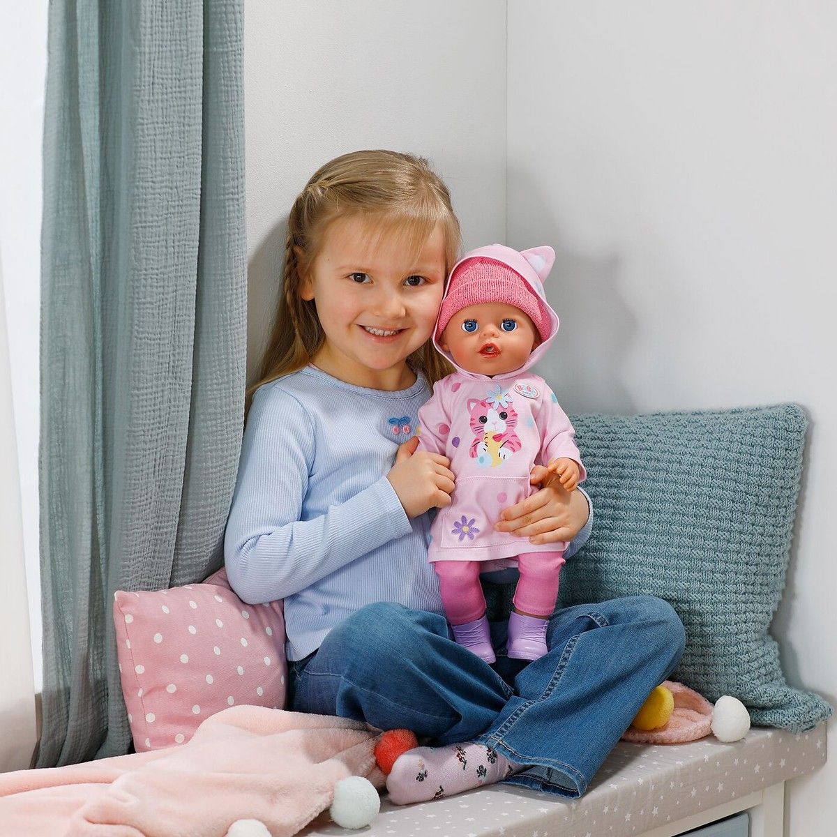 Кукла Baby Born серии Click & Play – Эмма в костюме с ушками (43 см)  фото 7