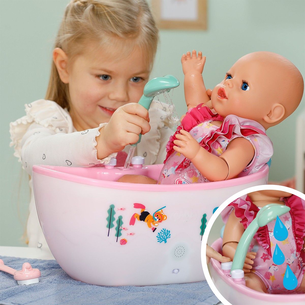Автоматическая ванночка для куклы Baby Born – Сказочное купание  фото 7