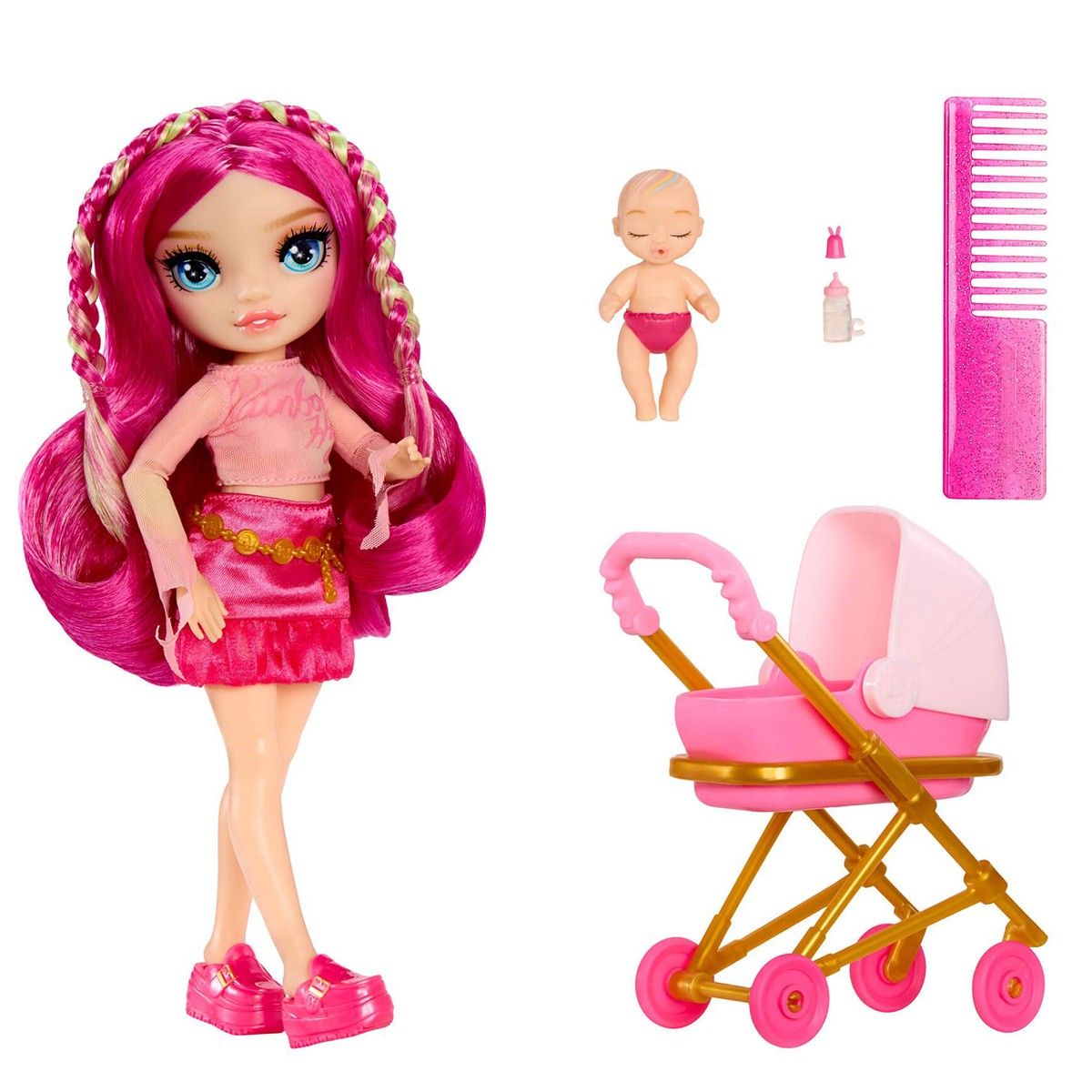 Игровой набор с куклами Rainbow High серии Junior High Babysitters — Стелла  фото 7
