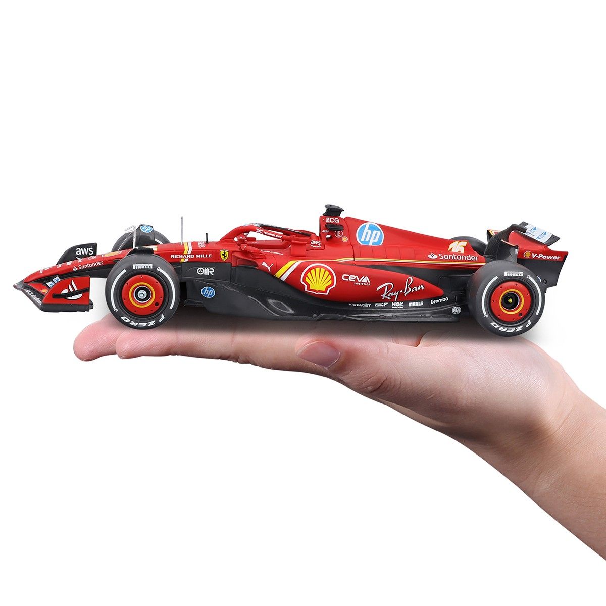 Автомодель з фігуркою – Ferrari SF-24 (2024) (1:24)  фото 7