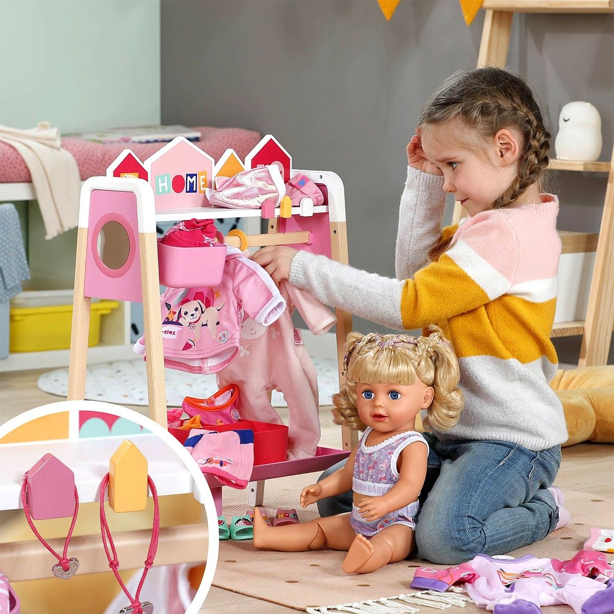 Игровой набор Baby Born – Стильная стойка для одежды  фото 7