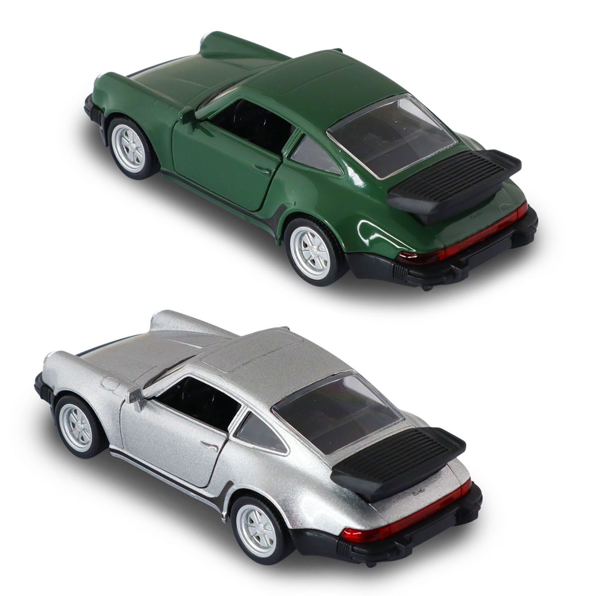 Автомодель - Porsche 911 Turbo 3. 3 1978 (серый, темно-зеленый)  фото 7