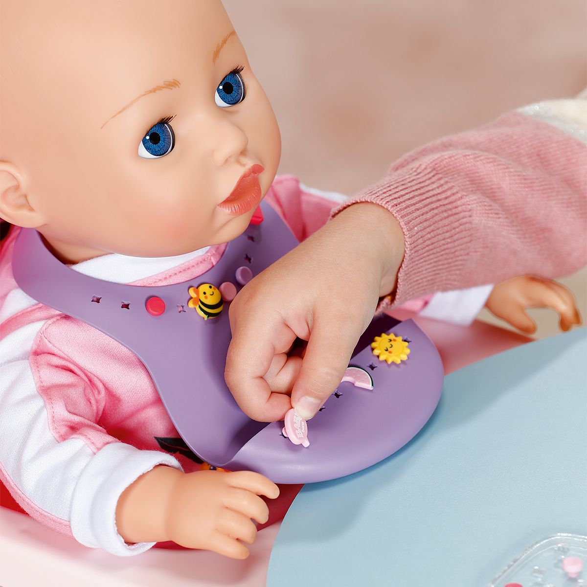Нагрудник для куклы Baby Born серии Pinplay – Стильное кормление  фото 7