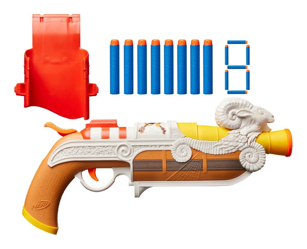 NERF Бластер іграшковий Nerf One Piece Going Merry із кобурою та 8 дротиками  фото 7