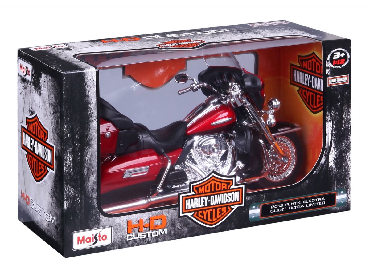 Мотоцикл іграшковий Harley-Davidson Motorcycles With Stand, масштаб 1:12, в асортименті  фото 7