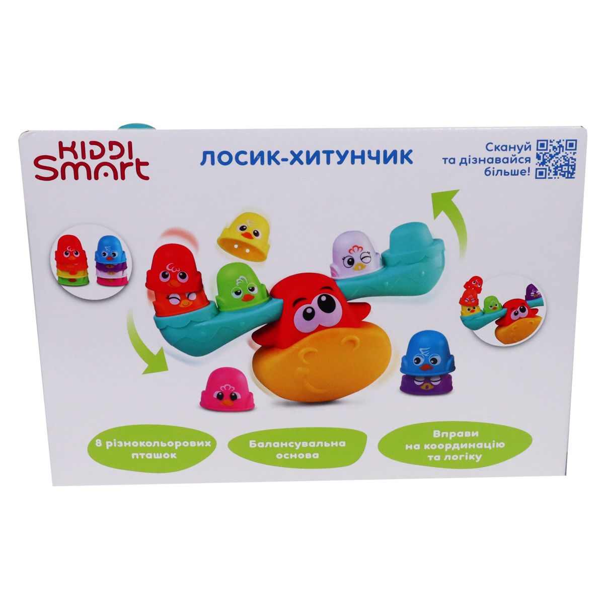 Іграшка-балансир, що розвиває, Kiddi Smart – Лосик-хитунчик  фото 7