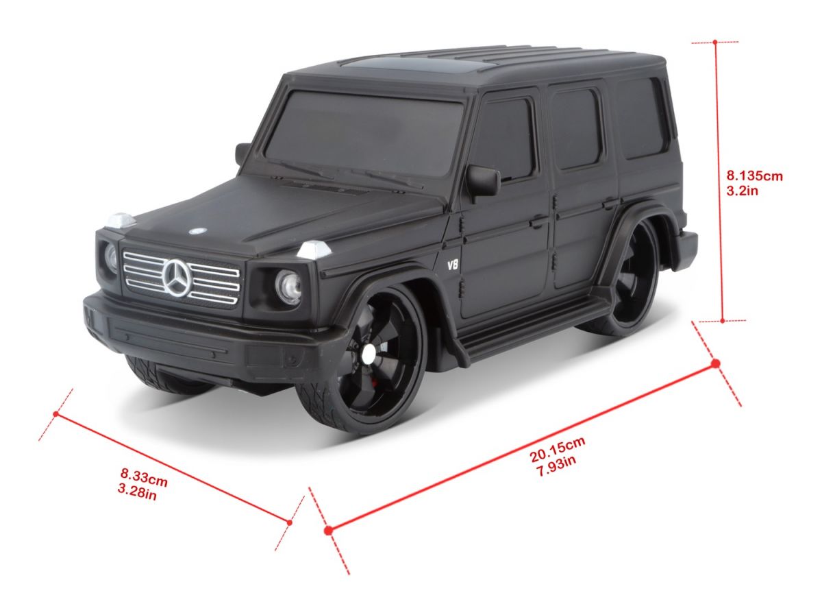 Машинка іграшкова на р/к  2018 Mercedes-Benz G-Class, масштаб 1:24 матовий чорний  фото 7