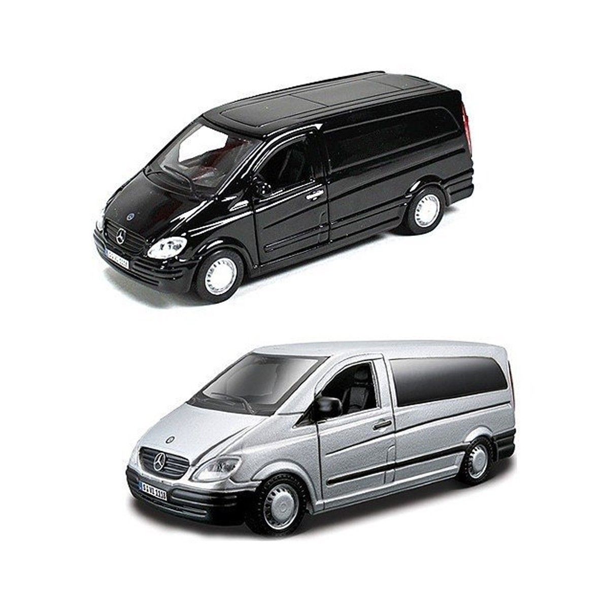 Машинка металлическая - Mercedes-Benz Vito (ассорти серебристый, черный1:32)