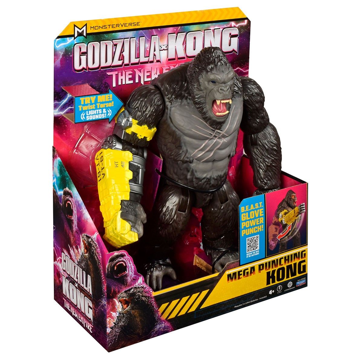 Фигурка Godzilla x Kong – Мега мощный удар Конга (свет, звук)