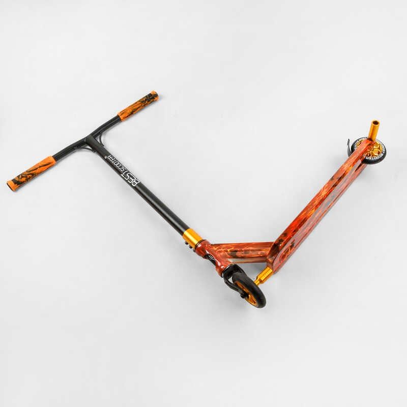 Самокат трюковий "Best Scooter" (HIC-система, ПЕГИ, алюмінієвий диск та дека з ПРИНТОМ, колеса PU, d = 110мм, ширина керма - 60 см) фото 8 Самокат трюковий "Best Scooter" (HIC-система, ПЕГИ, алюмінієвий диск та дека з ПРИНТОМ, колеса PU, d = 110мм, ширина керма - 60 см) фото 8