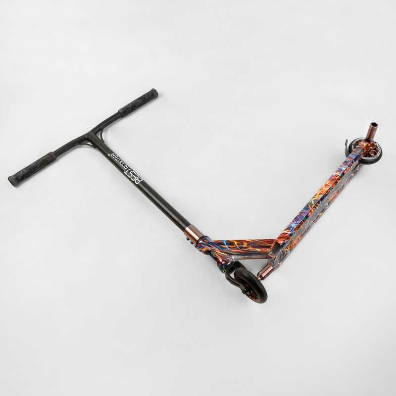 Самокат трюковий "Best Scooter" (HIC-система, ПЕГИ, алюмінієвий диск та дека з ПРИНТОМ, колеса PU, d = 110мм, ширина керма - 60 см) фото 8 Самокат трюковий "Best Scooter" (HIC-система, ПЕГИ, алюмінієвий диск та дека з ПРИНТОМ, колеса PU, d = 110мм, ширина керма - 60 см) фото 8