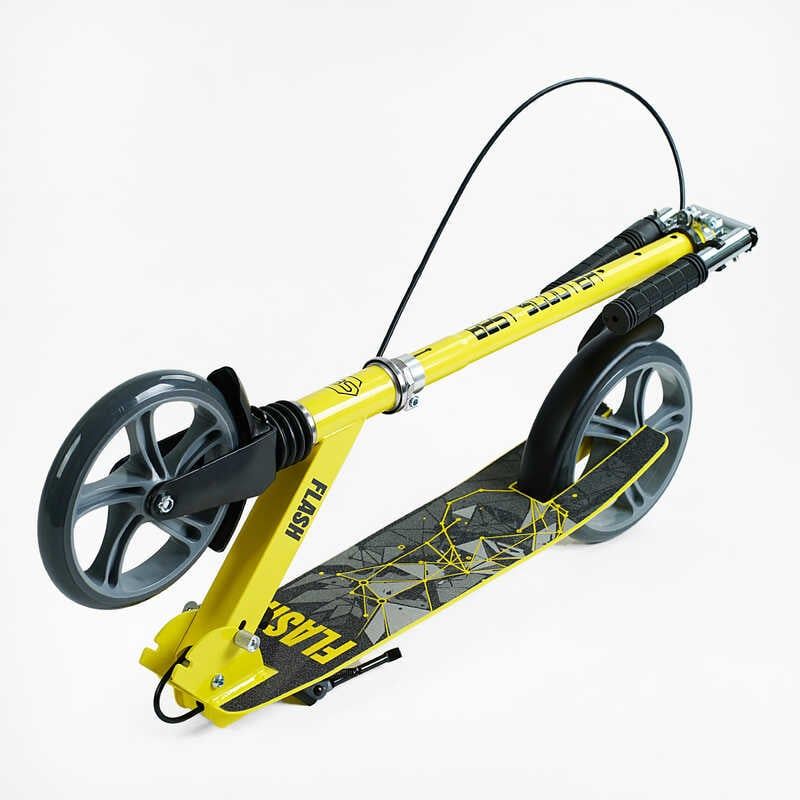 Самокат двухколесный Best Scooter FL-14320 (4) стальная рама, ручной тормоз, колеса PU 200мм, 1 амортизатор передний, в коробке фото 8 Самокат двухколесный Best Scooter FL-14320 (4) стальная рама, ручной тормоз, колеса PU 200мм, 1 амортизатор передний, в коробке фото 8
