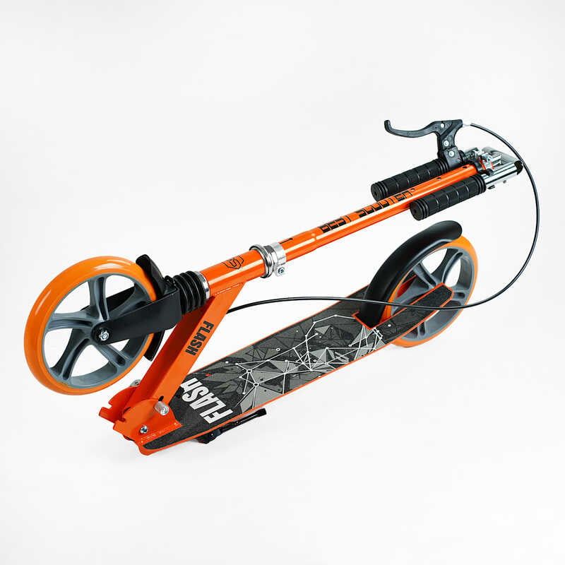 Самокат двухколесный Best Scooter FL-80811 (4) стальная рама, ручной тормоз, колеса PU 200мм, 1 амортизатор передний, в коробке фото 8 Самокат двухколесный Best Scooter FL-80811 (4) стальная рама, ручной тормоз, колеса PU 200мм, 1 амортизатор передний, в коробке фото 8
