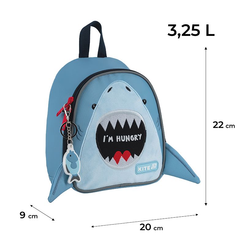 Рюкзак Kite Kids 538 Hungry Shark  фото 8