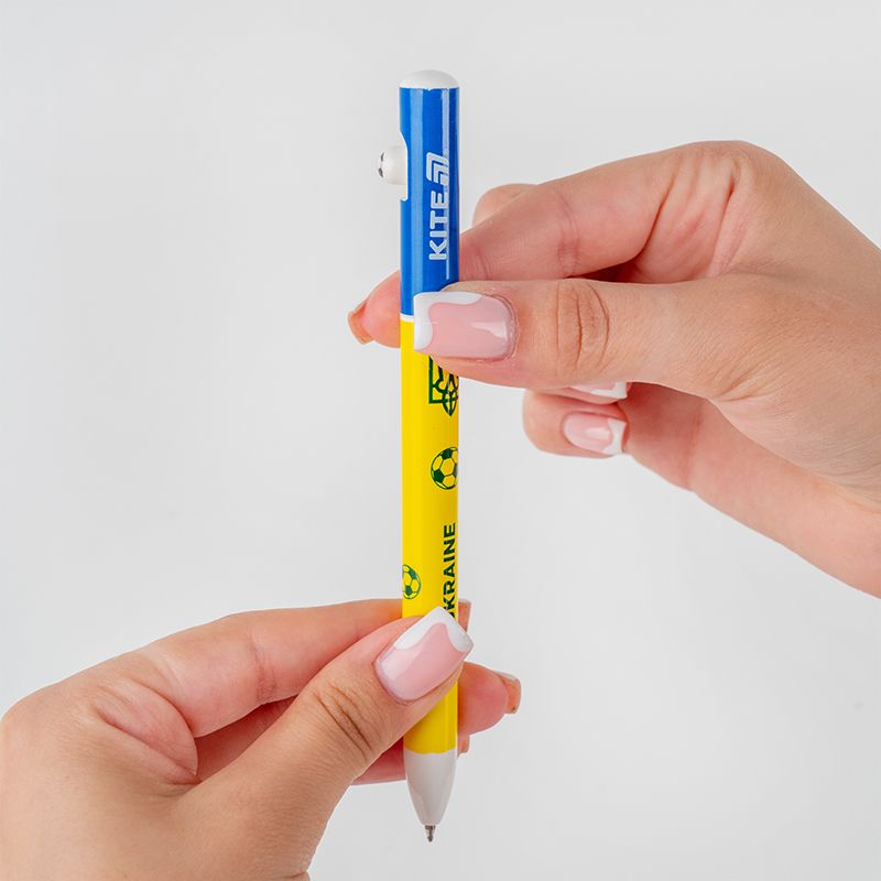 Ручка кулькова автоматична Football nations, синя  фото 8