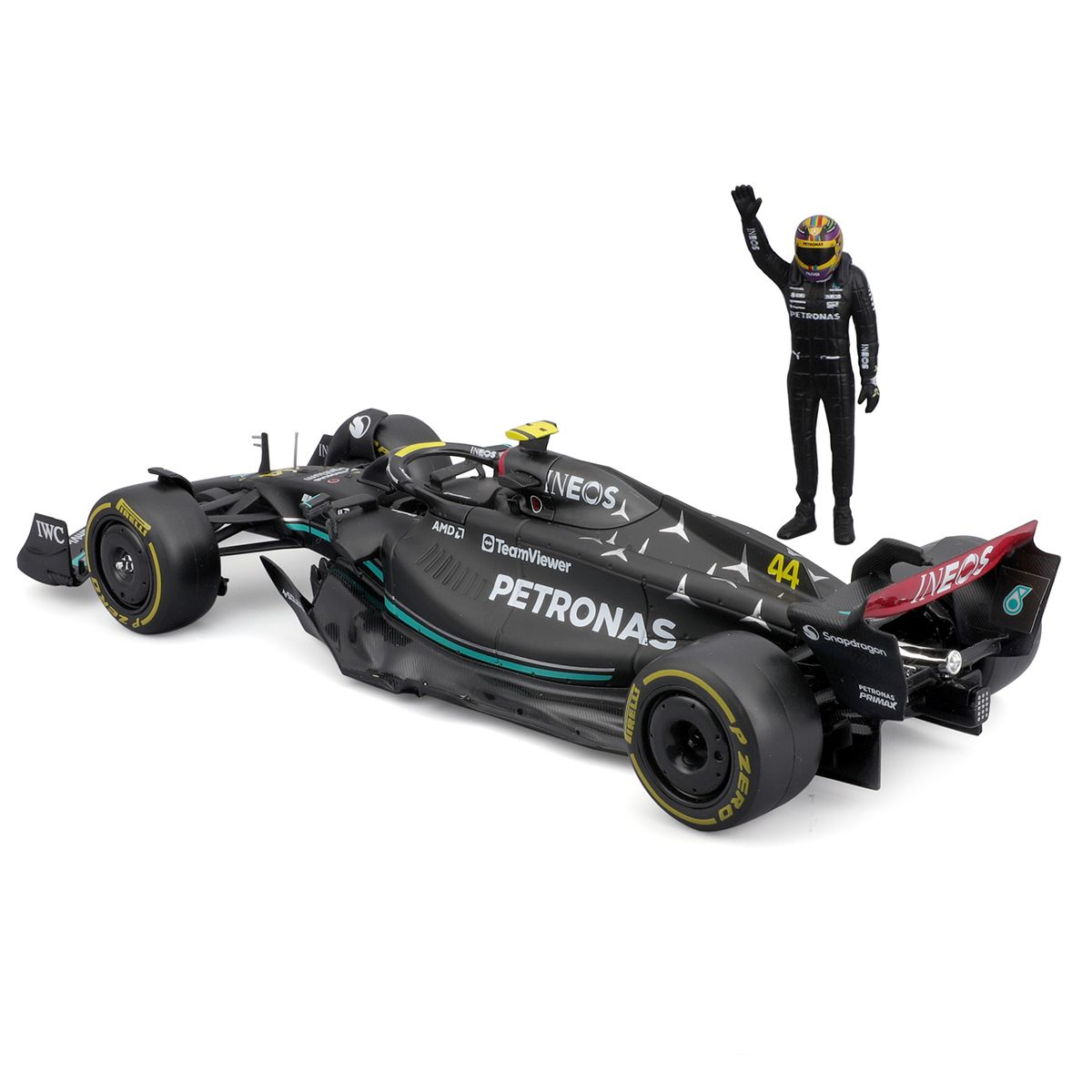 Автомодель з фігуркою - Mercedes-AMG F1 W14 E Performance (1:24)  фото 8
