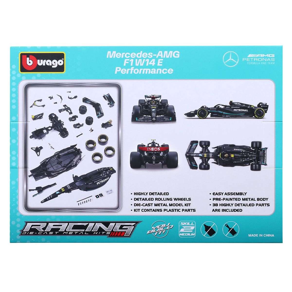 Авто-конструктор - Mercedes-AMG F1 W14 Performance (1:24) (#44)  фото 8