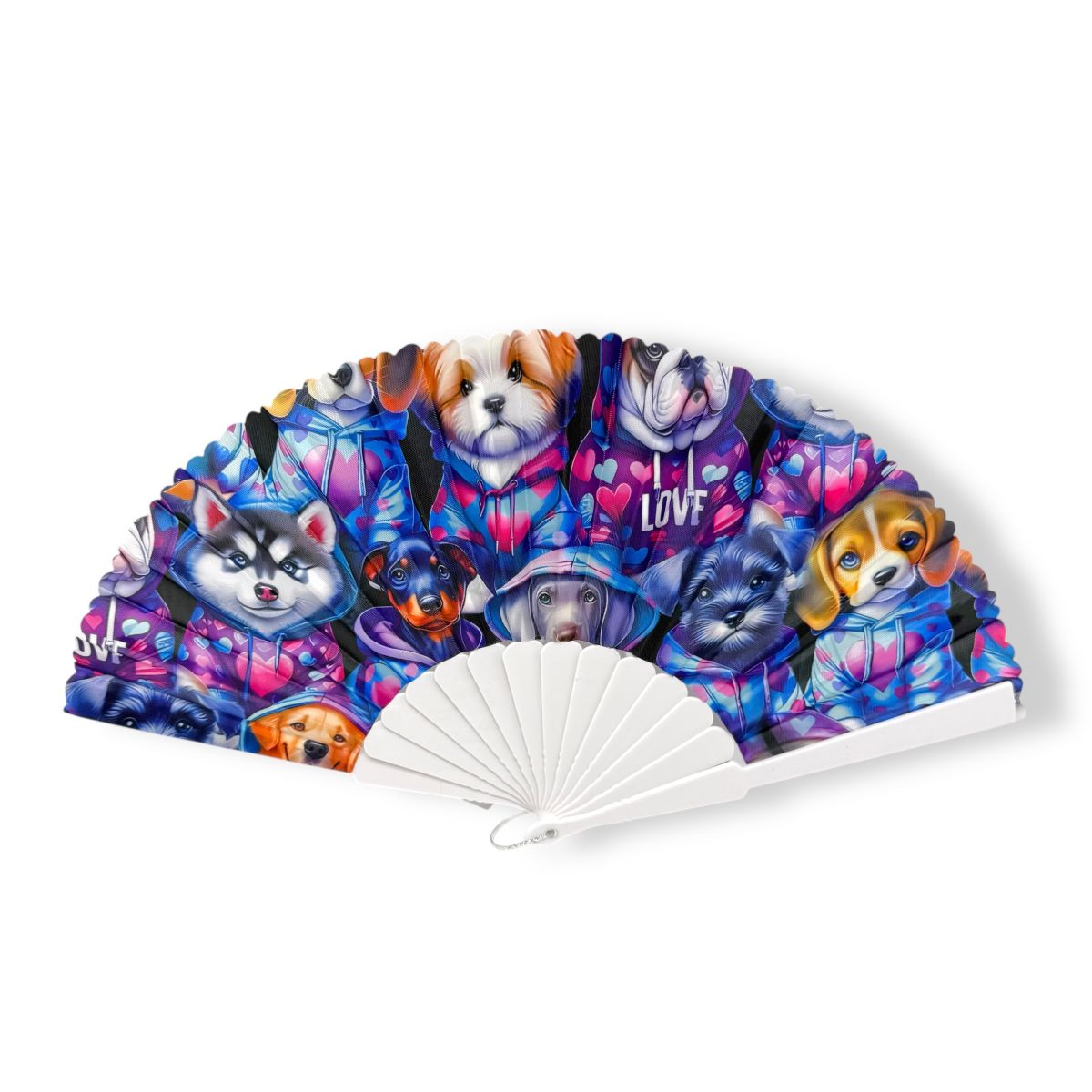 Аксесуар віяло мікс видів (котики та собачки)  фото 8