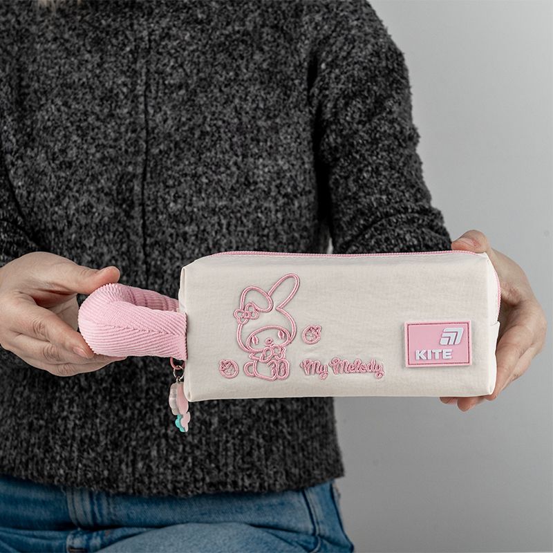 Пенал Kite 2703 HK-3 бежево-рожевий  фото 8