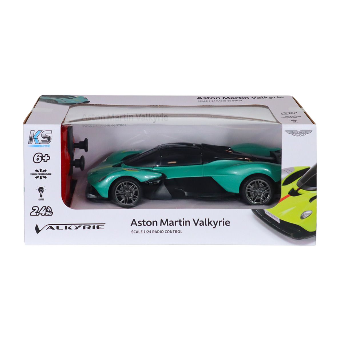 Автомобиль KS Drive на р/у - Aston Martin Valkyrie (1:24, 2. 4 ГГц, шалфейный)  фото 8