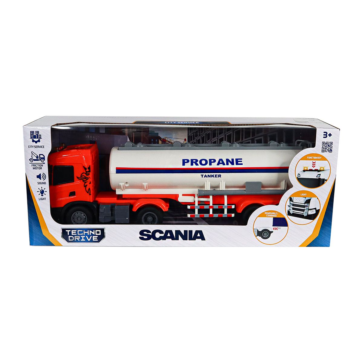 Автомодель серії Large Truck – Автоцистерна Scania (світло, звук)  фото 8