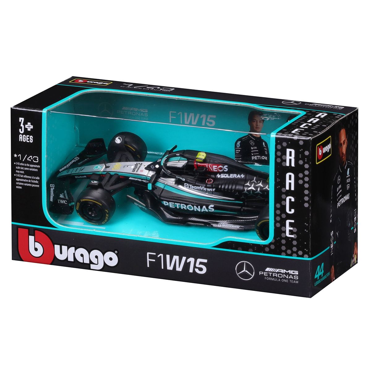 Автомодель - Mercedes-AMG F1 W15 Performance (2024) (1:43)  фото 8