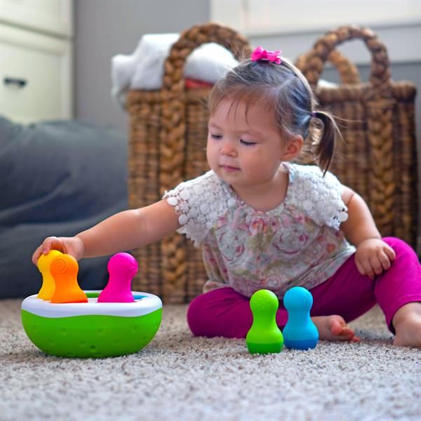 Сортер-балансир Fat Brain Toys Spinny Pins - Неваляшки  фото 8