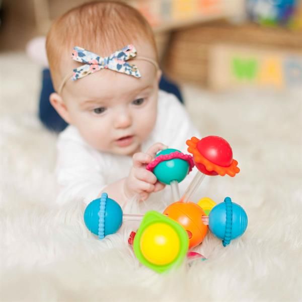 Прорезыватель Fat Brain Toys Wimzle Сенсорные шары  фото 8
