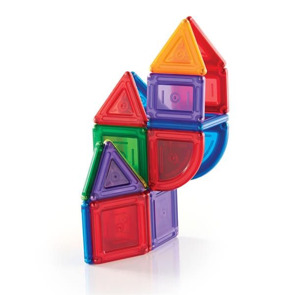 Магнітний конструктор Guidecraft PowerClix Solids, 24 деталі  фото 8