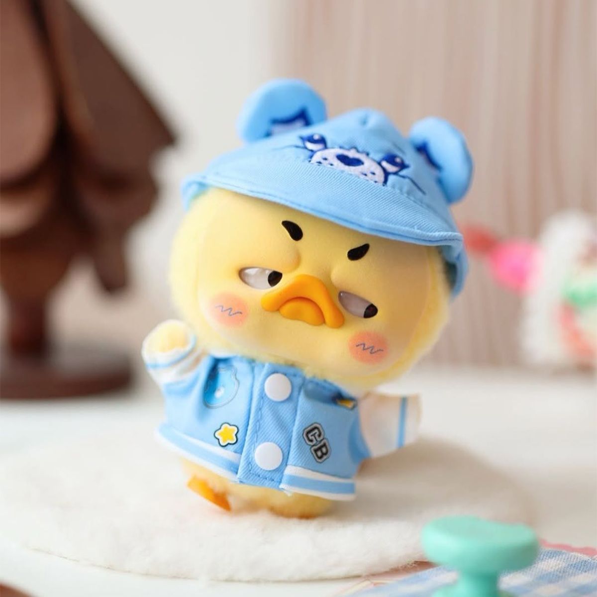 Коллекционная мягкая игрушка с кольцом POP TOP 1983toys серии Upset Duck x Care Bears - Будь радугой  фото 8