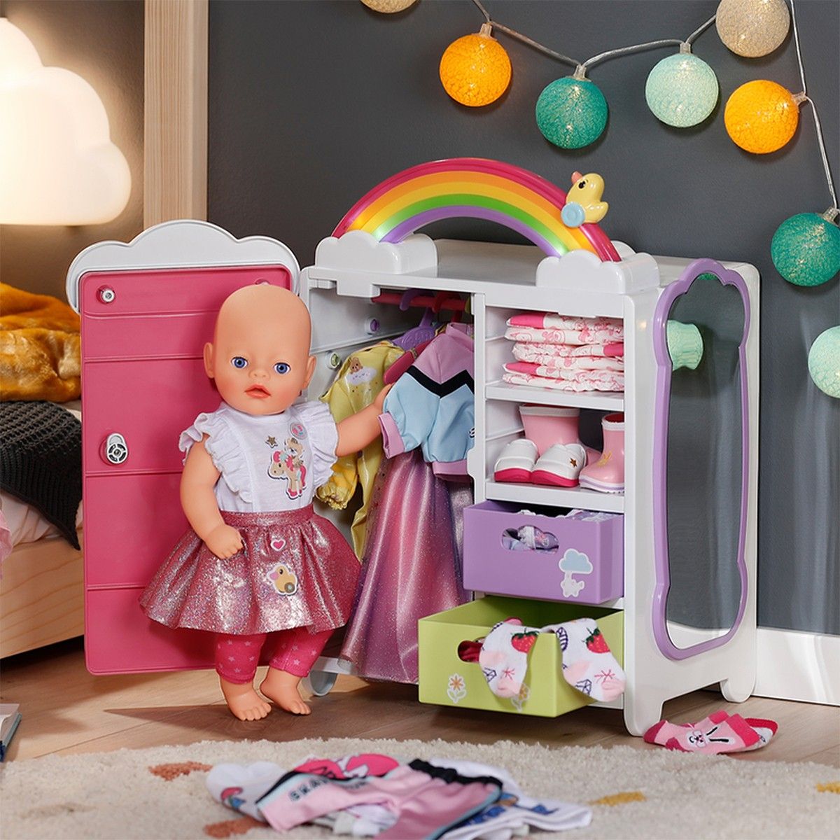Игровой набор Baby Born – Гардероб с радугой и уточкой (свет, звук)  фото 8