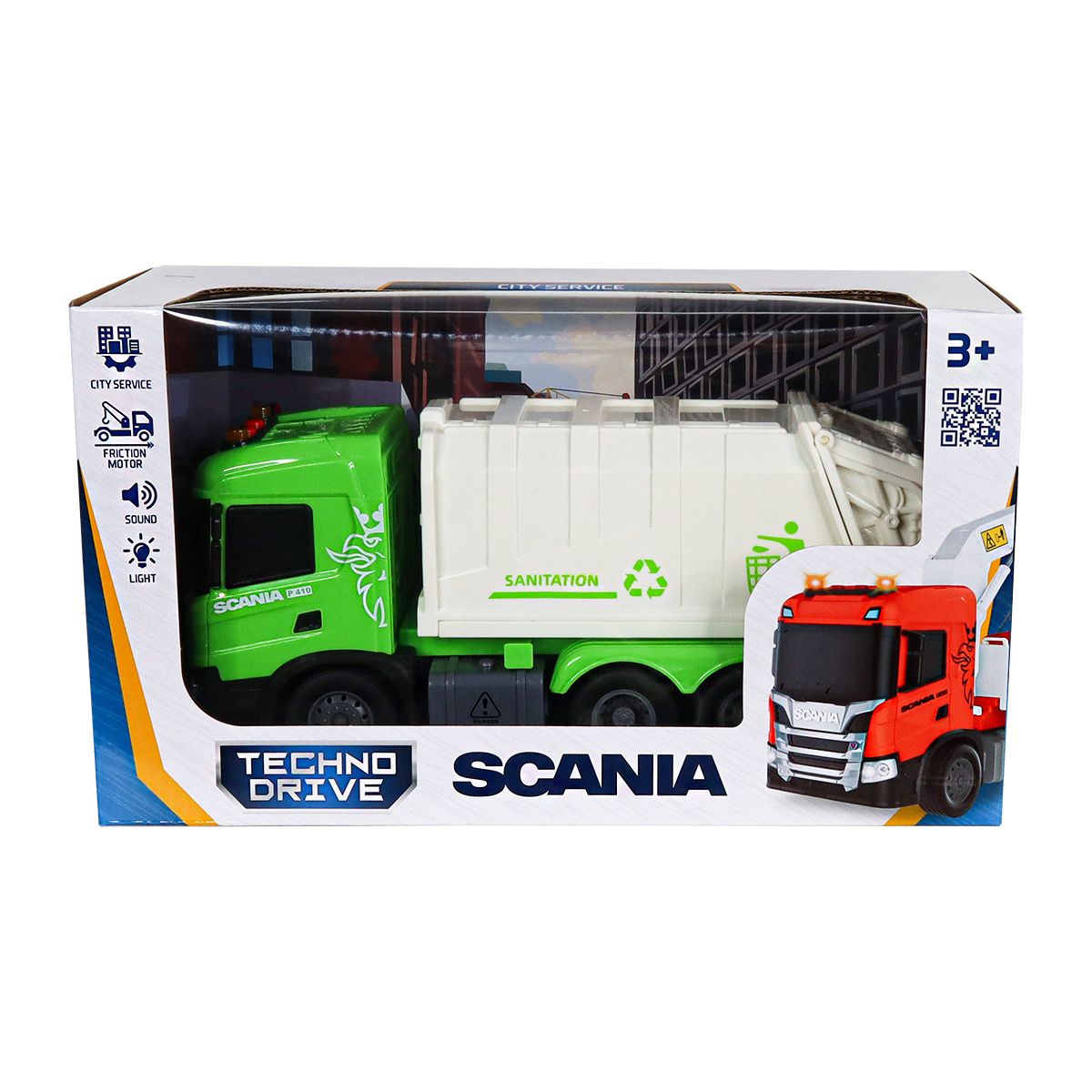 Автомодель серії Big Truck – Сміттєвоз Scania (світло, звук)  фото 8