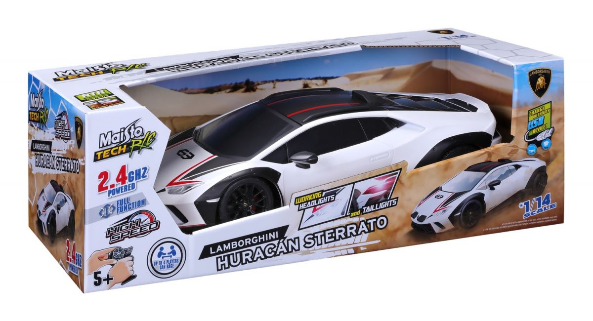 Машинка іграшкова на радіокеруванні Lamborghini Huracán Sterrato білий  фото 8