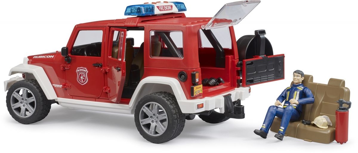 Набір іграшковий Пожежне авто JEEP Wrangler Unlimited Rubicon та фігурка пожежного  фото 8
