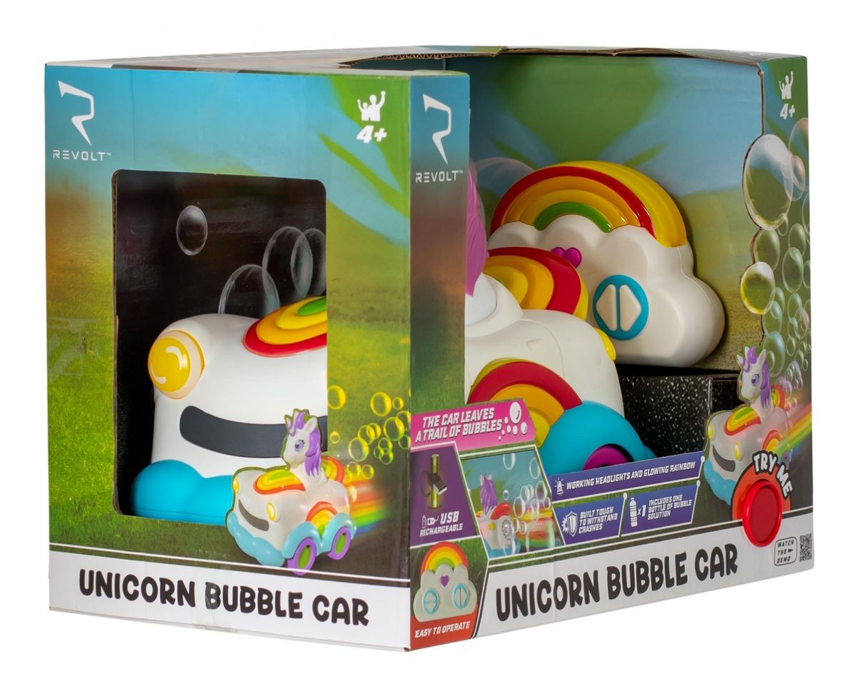 Машинка іграшкова на р/к Unicorn Bubble Car – чарівна машинка з мильними бульбашками  фото 8