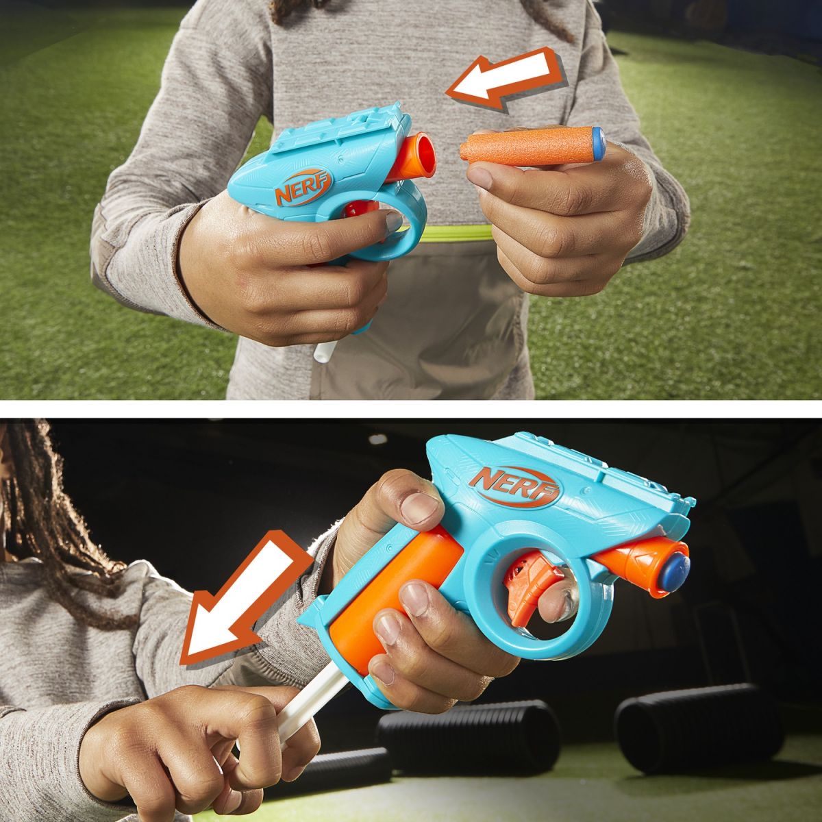 Набір з 3-х іграшкових бластерів та 18 стріл, серії Nerf N Series  фото 8