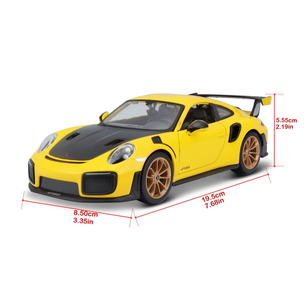 Автомодель в масштабі 1:24 - Porsche 911 GT2 RS  фото 8