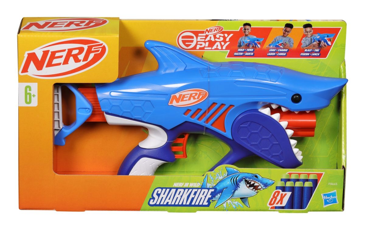 NERF Бластер игрушечный Шаркфаер серии Nerf Wild  фото 8