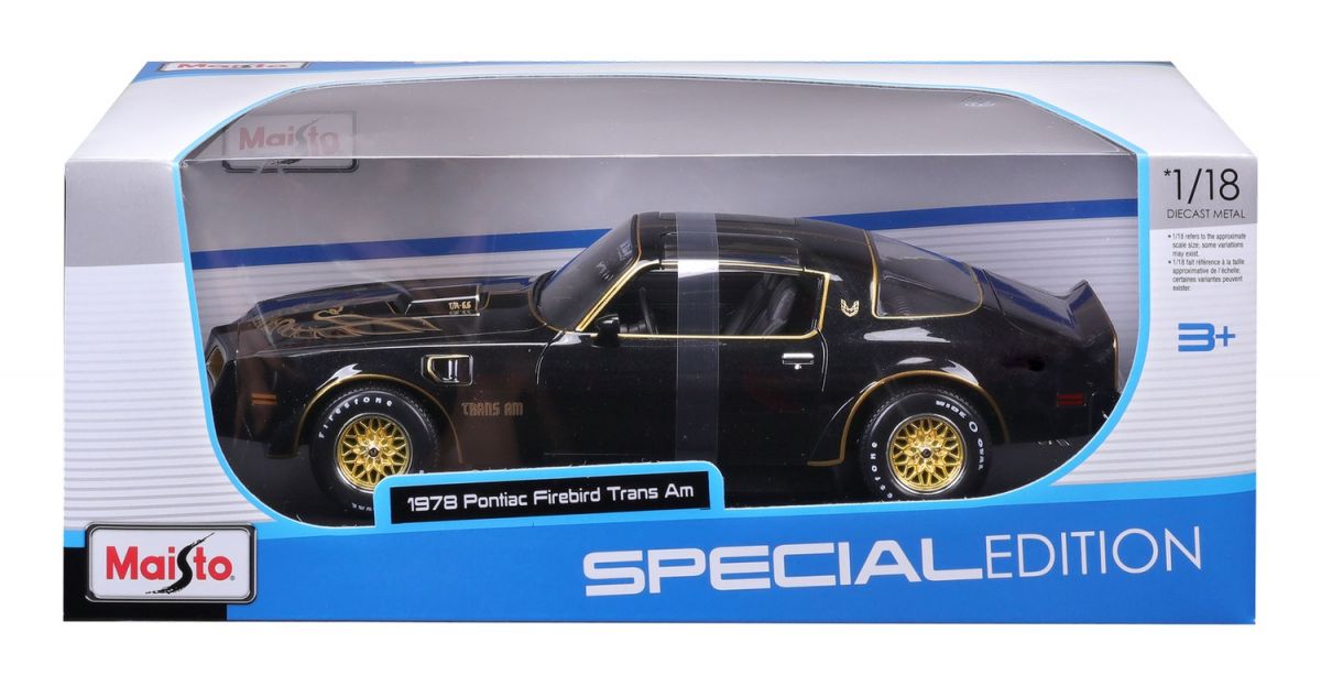 Машинка іграшкова 1978 Pontiac Firebird Trans Am, масштаб 1:18 чорна  фото 8