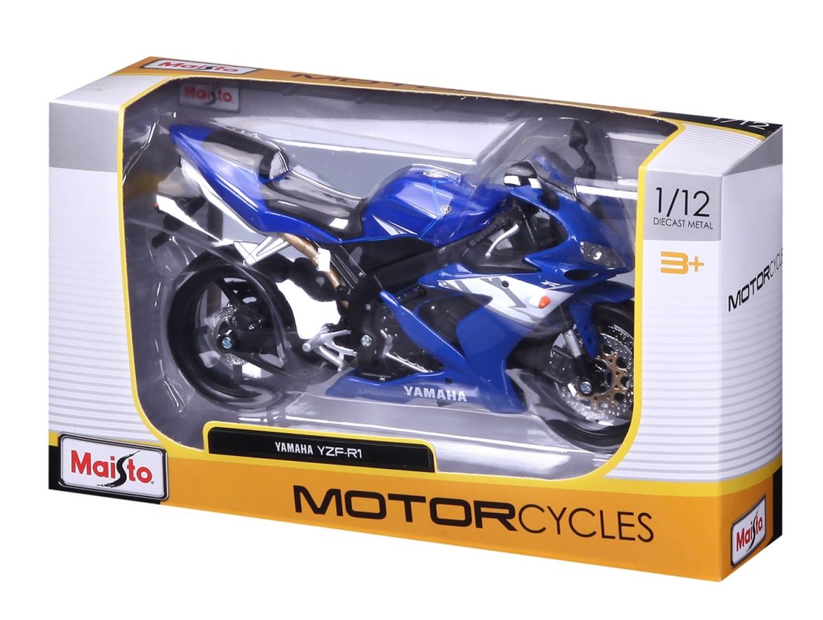 Мотоцикл іграшковий Yamaha YZF-R1 в масштабі 1:12  фото 8