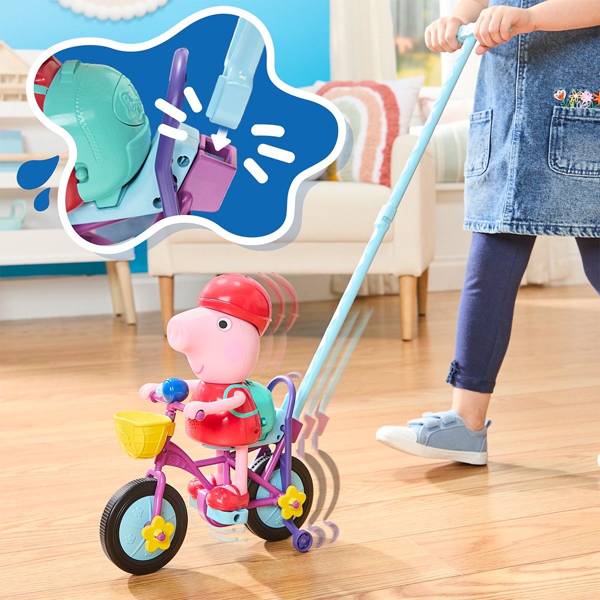 Интерактивный игровой набор Peppa – Пеппа на велосипеде  фото 8