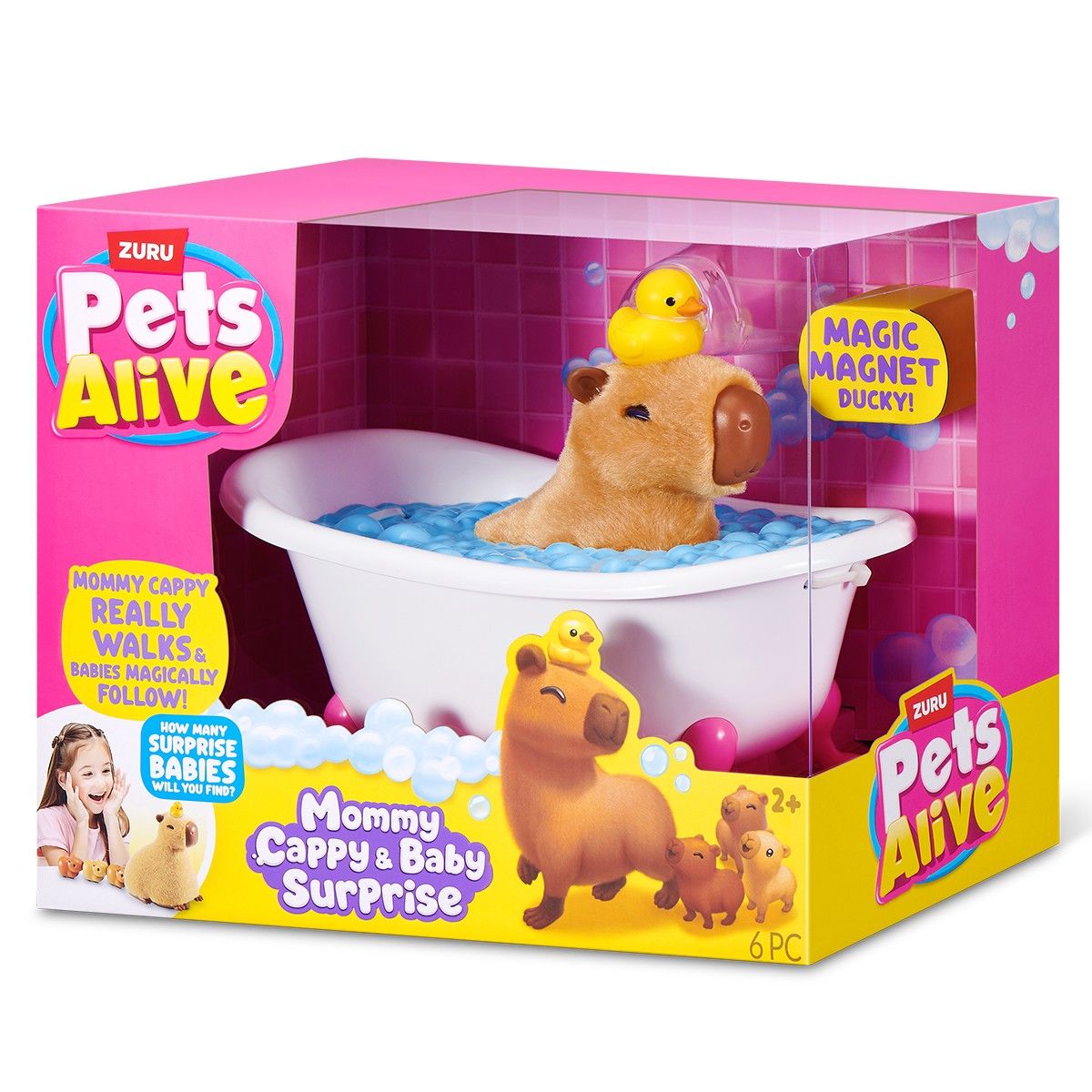 Интерактивный игровой набор Pets Alive – Мама капибара с сюрпризом  фото 8