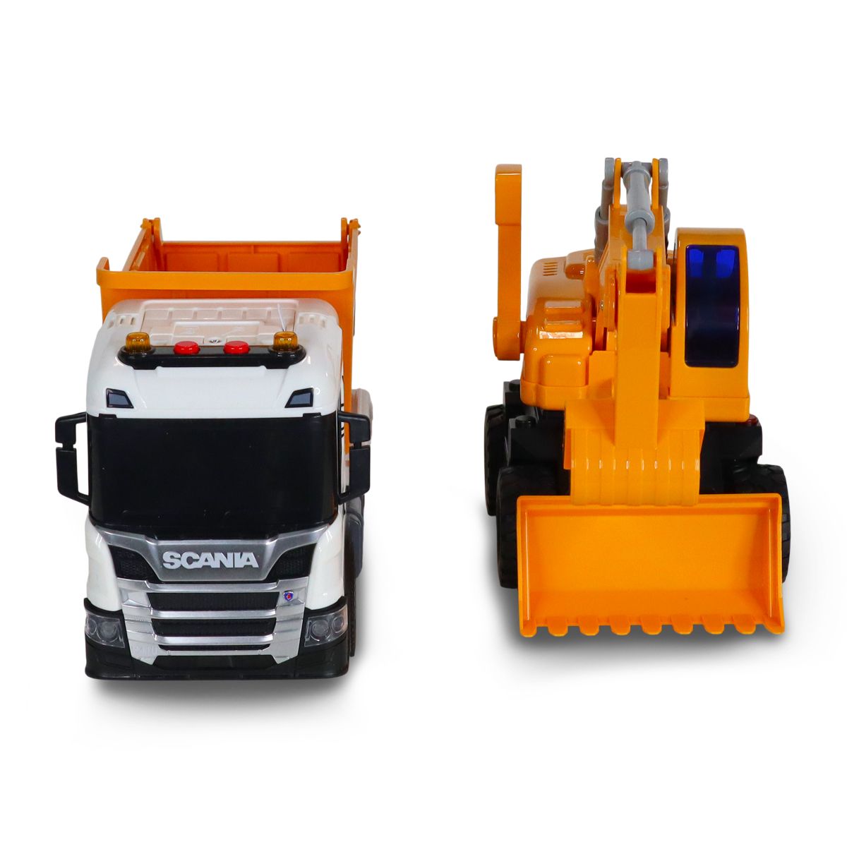 Ігровий набір серії 2 in 1 Truck – Самоскид Scania і екскаватор (світло, звук)  фото 8