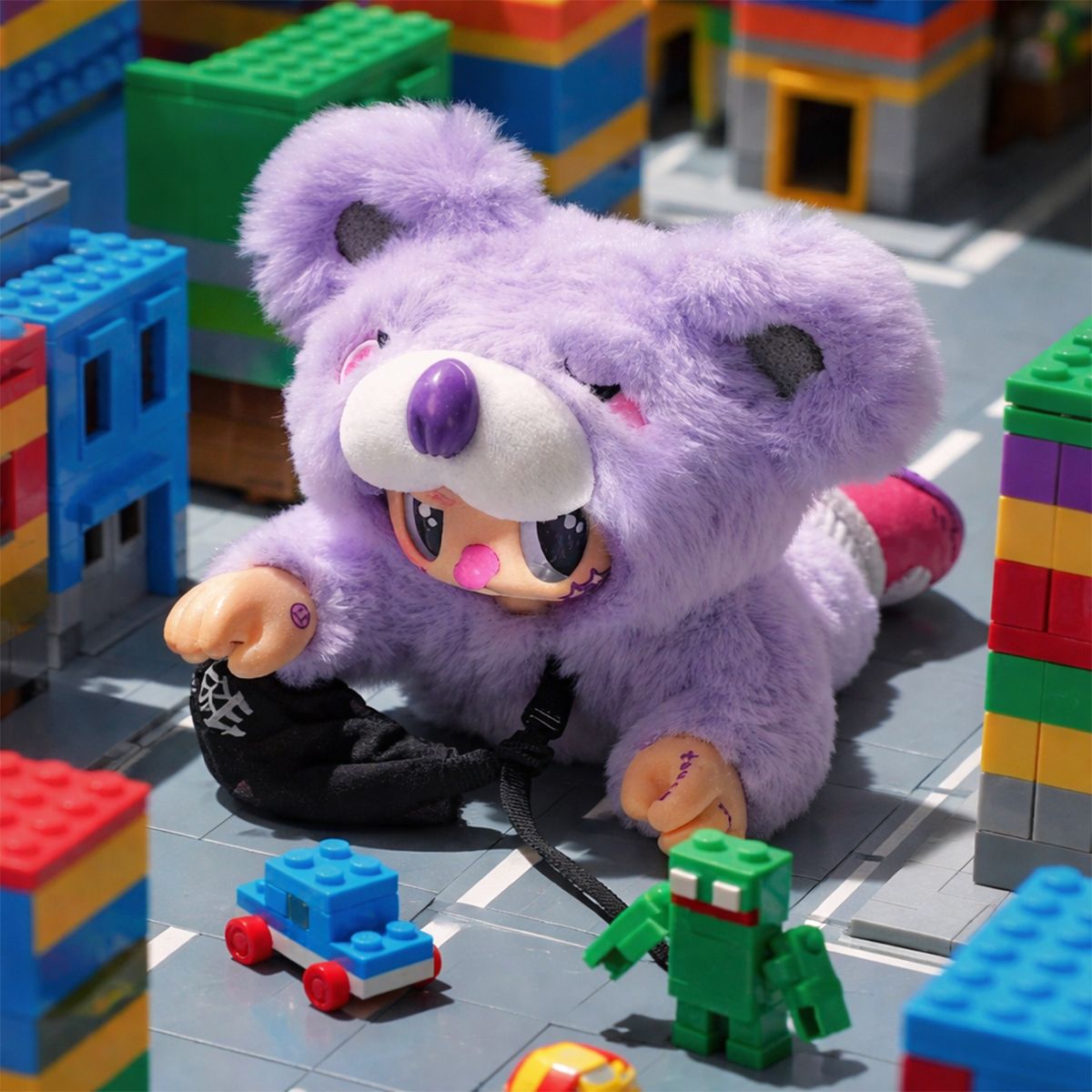 Коллекционная игрушка POP TOP Rebel Bear серии Find A Bag - Кул бой  фото 8