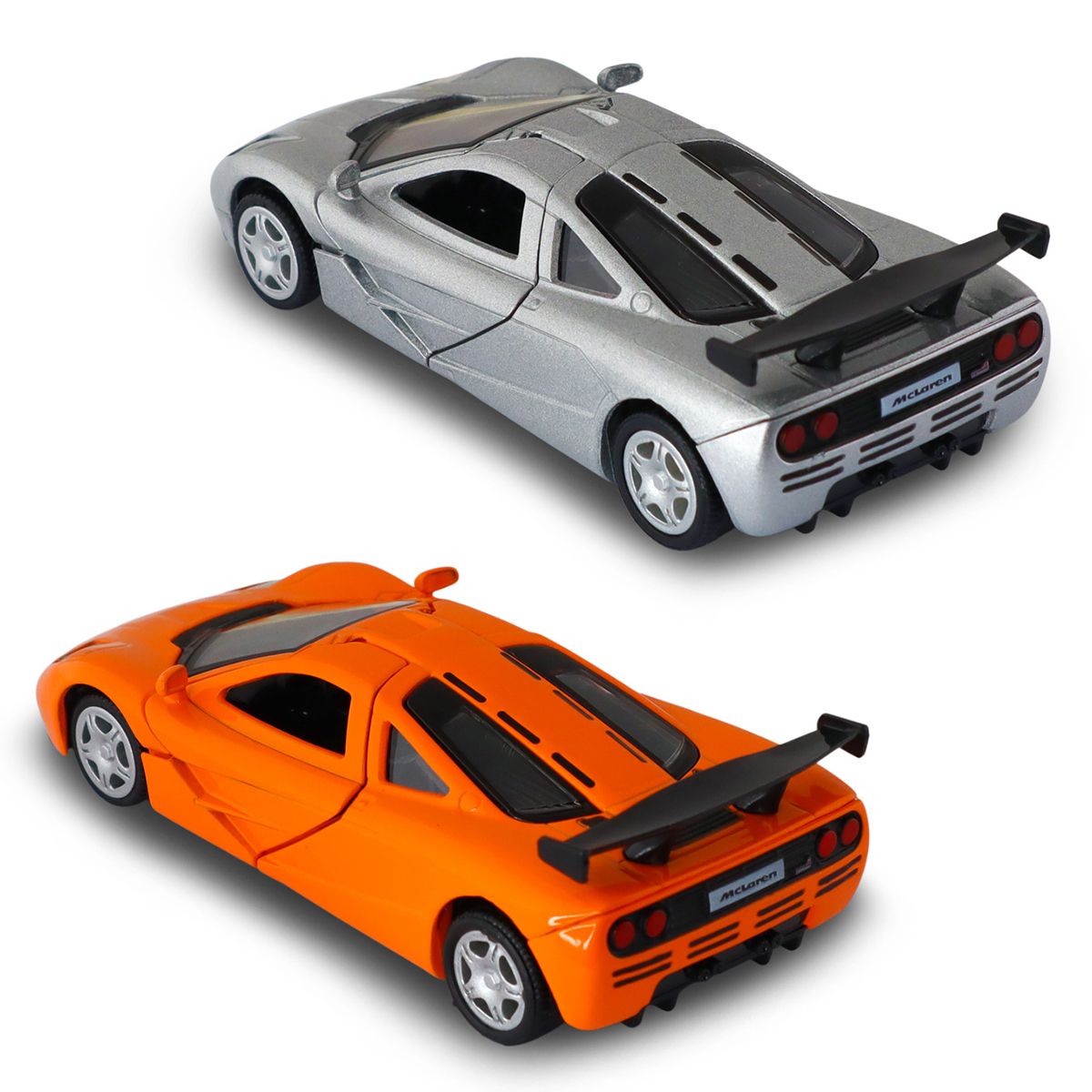 Автомодель - McLaren F1 1992 (сірий, помаранчевий)  фото 8