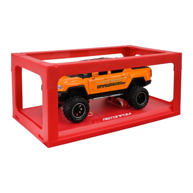 МАШИНА МЕТАЛЛИЧЕСКАЯ "АВТОПРОМ" 1:24 HUMMER PICKUP TRUCK (ОРАНЖЕВЫЙ)  фото 8