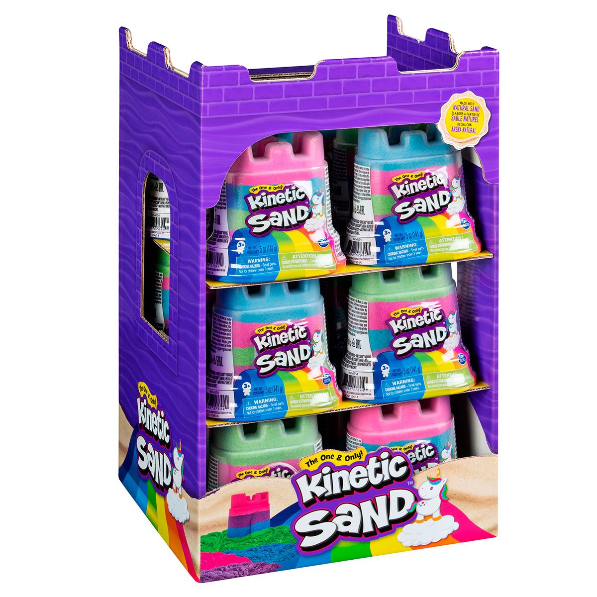 Песок для детского творчества - KINETIC SAND МИНИ-КРЕПОСТЬ (разноцветный, 141 g)  фото 8