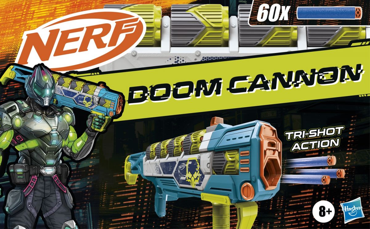 NERF Бластер іграшковий Nerf Rebel Ops Doom Cannon, 60 дротиків, 5 супершелів  фото 8