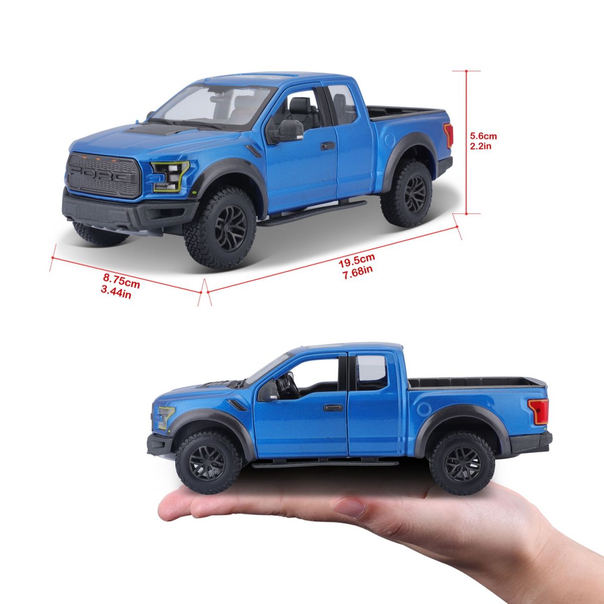 Машинка іграшкова 2017 Ford F-150 Raptor, масштаб 1:24  фото 8